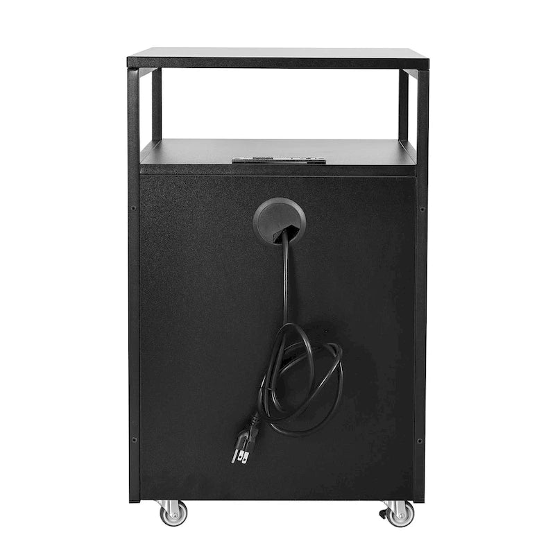 Meuble Classeur Roulant Compact avec Serrure, Port USB et Prise de Courant