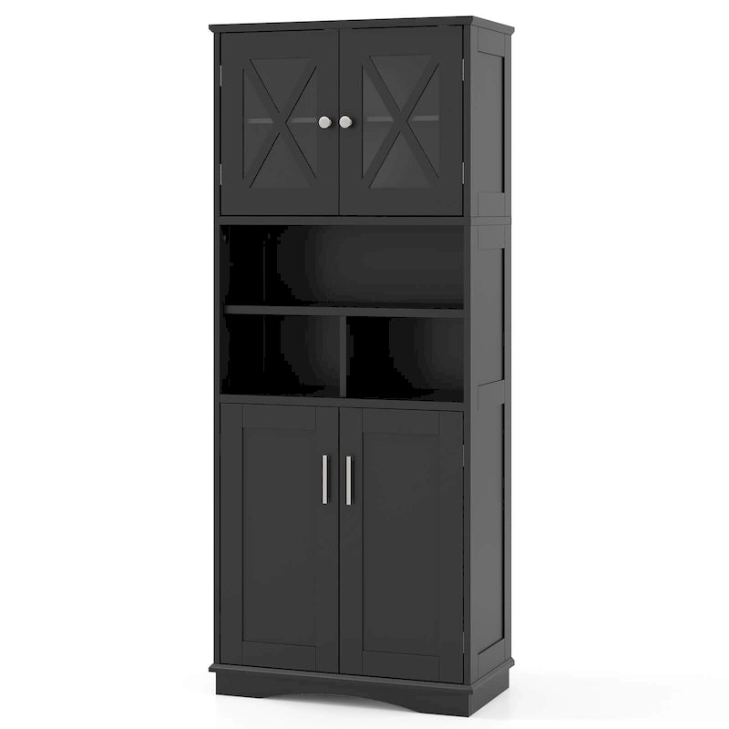 Meuble haut de rangement de salle de bain avec portes en acrylique