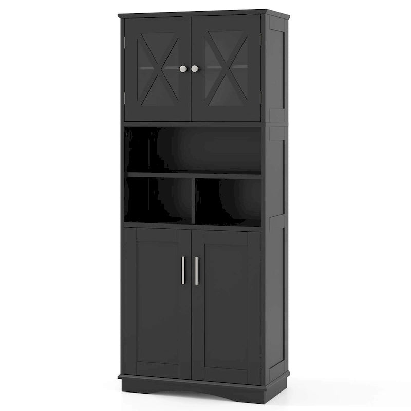 Meuble haut de rangement de salle de bain avec portes en acrylique