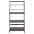 4 Tier Storage Shelf - 48.5 - Graphite and Walnut