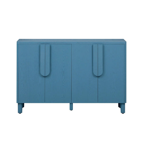 4-Door Buffet Cabinet Accent Cabinet with Adjustable Shelves, Wooden Sideboard Storage Cabinet for Dining Room Living Room