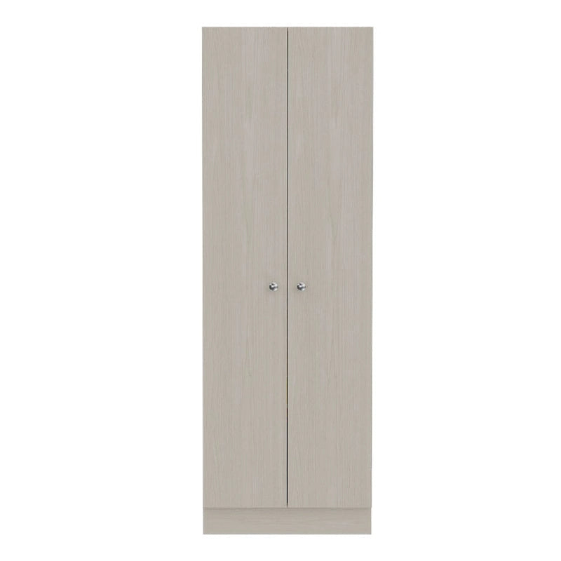 Meuble de rangement à double porte, cinq étagères