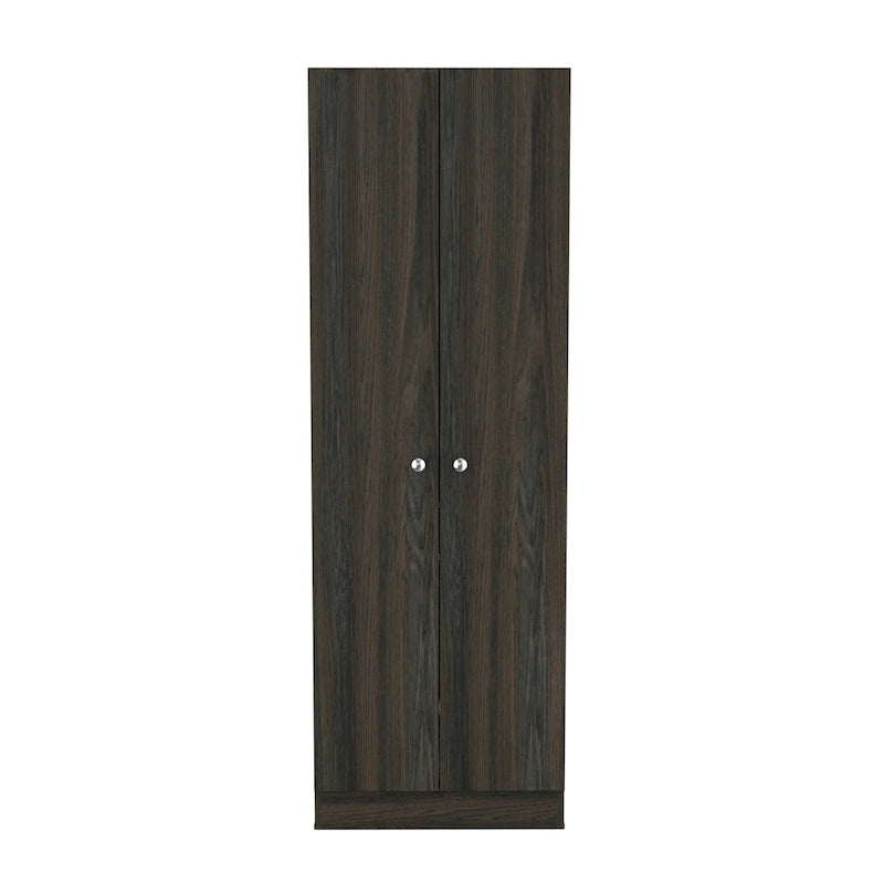 Meuble de rangement à double porte, cinq étagères