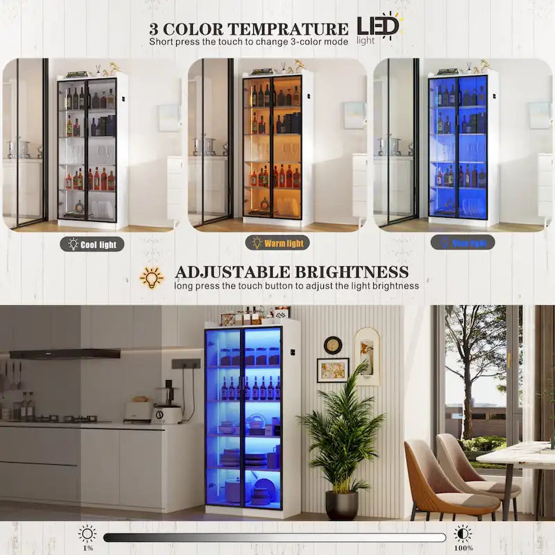 Meuble de salle à manger avec éclairage LED - S.O.