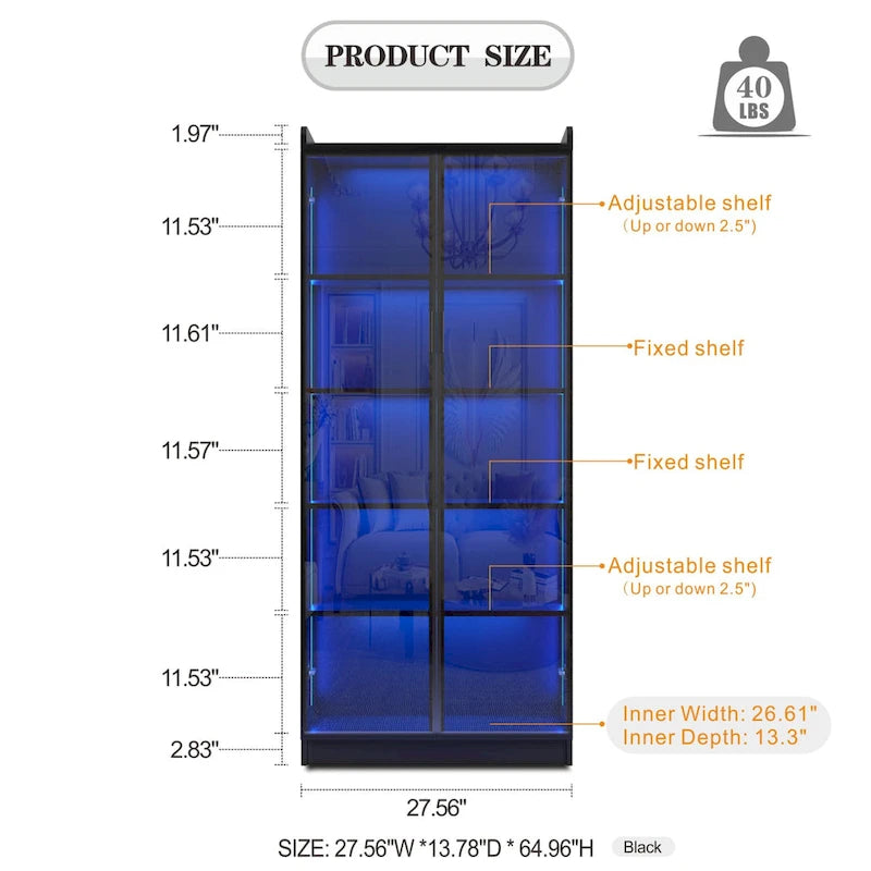 Meuble de salle à manger avec éclairage LED - S.O.