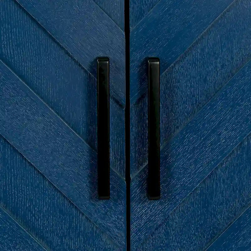 Buffet 4 portes de style vintage avec étagères réglables