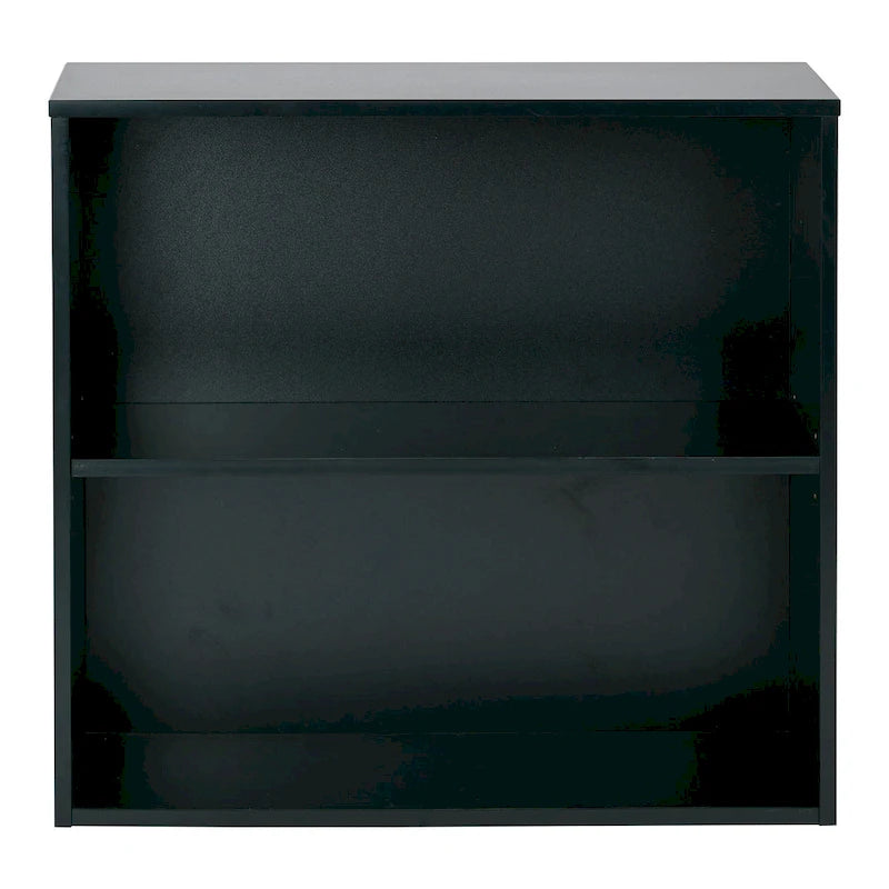 Bibliothèque à 2 étagères de 76,2 cm - Noir ou blanc