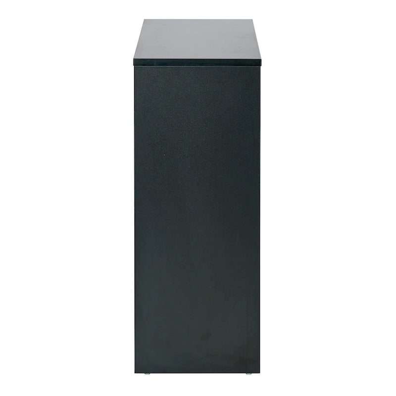 Bibliothèque à 2 étagères de 76,2 cm - Noir ou blanc