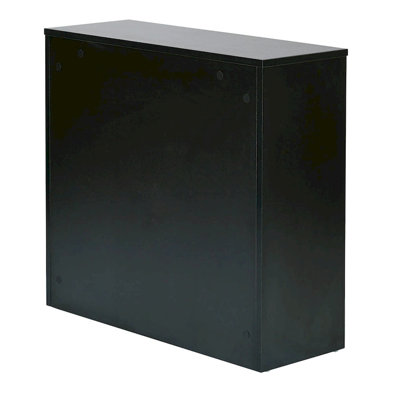 Bibliothèque à 2 étagères de 76,2 cm - Noir ou blanc