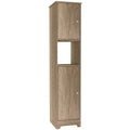 Meuble de rangement pour linge de maison de 35,5 cm de large avec deux portes, 4 étagères intérieures et 2 armoires