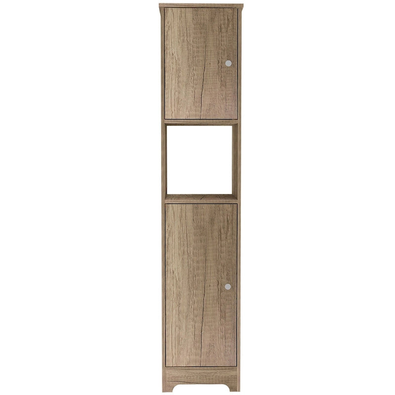 Meuble de rangement pour linge de maison de 35,5 cm de large avec deux portes, 4 étagères intérieures et 2 armoires