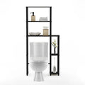 Étagère de rangement gain de place 5 tablettes à placer au-dessus des toilettes