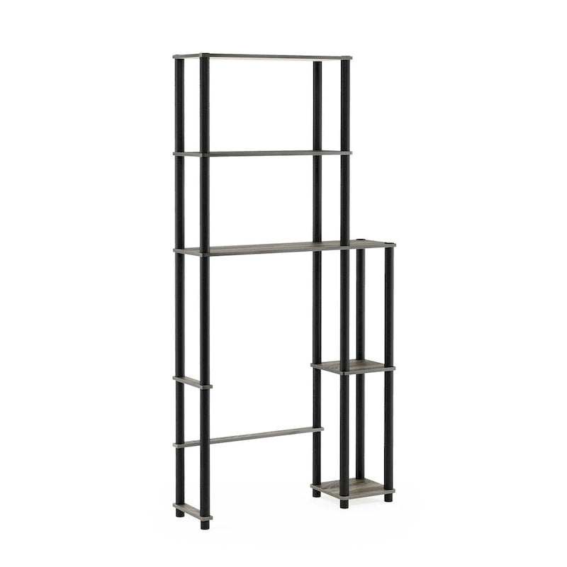 Étagère de rangement gain de place 5 tablettes à placer au-dessus des toilettes