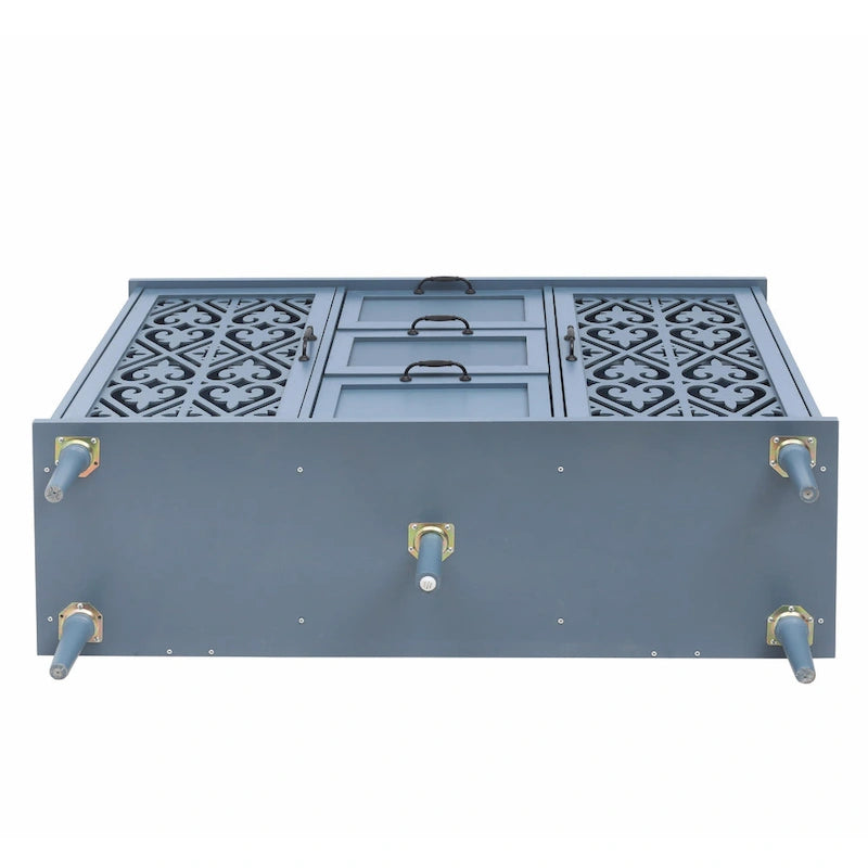Meuble de rangement d'appoint avec 2 portes et 3 tiroirs