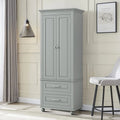 Armoire de rangement haute de salle de bain en bois, minimaliste et moderne, avec dispositif anti-basculement