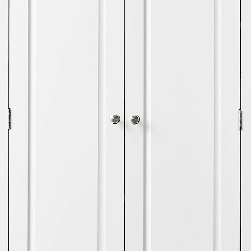 Armoire de rangement haute de salle de bain en bois, minimaliste et moderne, avec dispositif anti-basculement