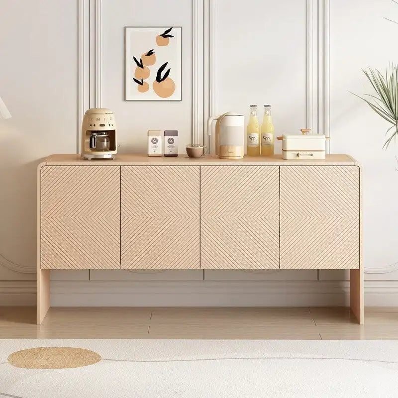 Buffet avec 4 Portes et Grand Espace de Rangement de 60L - N/A