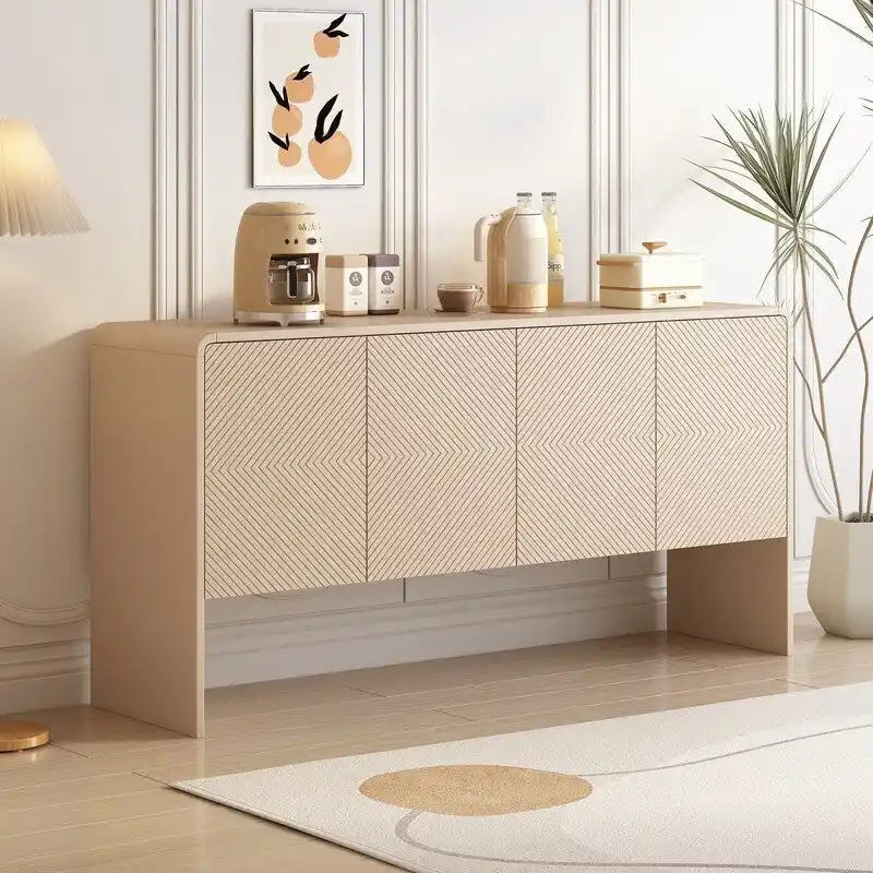 Buffet avec 4 Portes et Grand Espace de Rangement de 60L - N/A