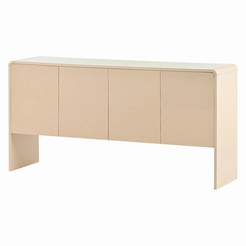 Buffet avec 4 Portes et Grand Espace de Rangement de 60L - N/A