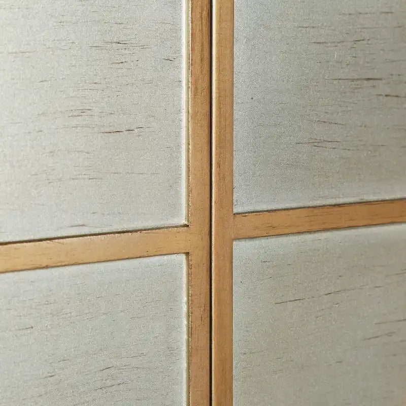 Buffet 2 portes style moderne du milieu du siècle - Laiton brossé