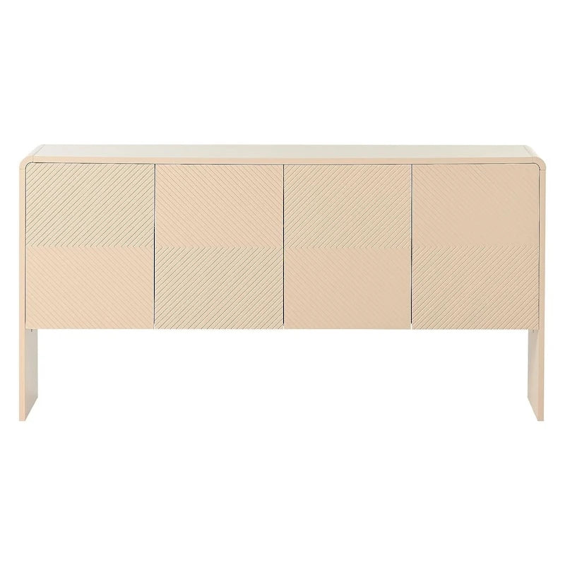 60 Grand meuble de rangement minimaliste avec 4 portes buffet/bahut