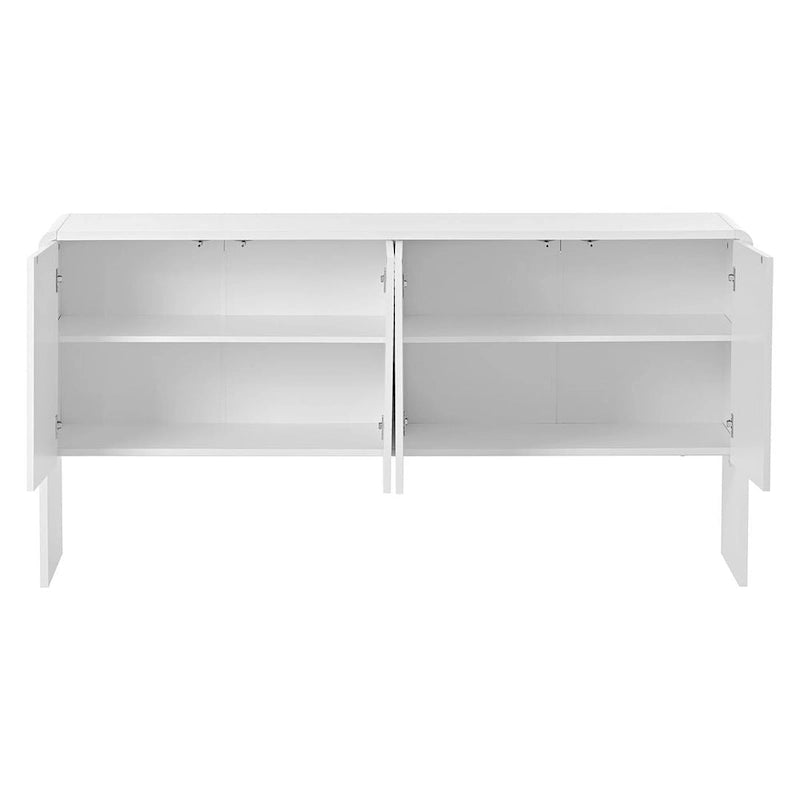 60 Grand meuble de rangement minimaliste avec 4 portes buffet/bahut
