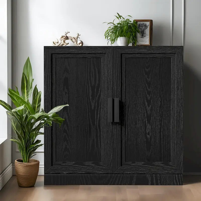 Armoire de rangement à deux portes et étagères 31