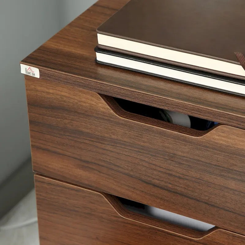 Meuble de rangement de bureau à 3 tiroirs, meuble bas de bureau à roulettes