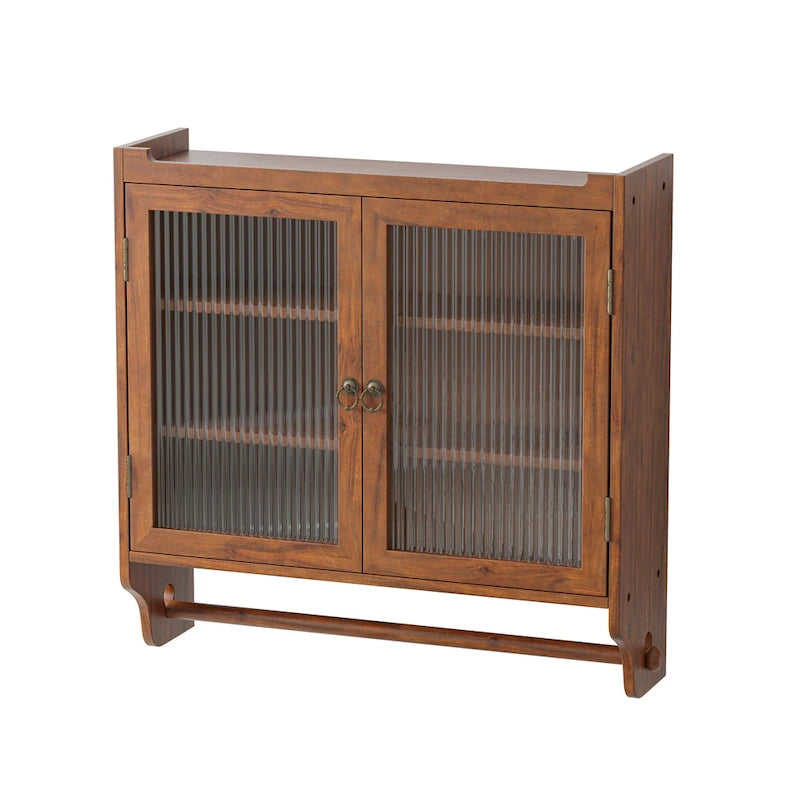 24.8Vitrine murale double porte vitrée vintage