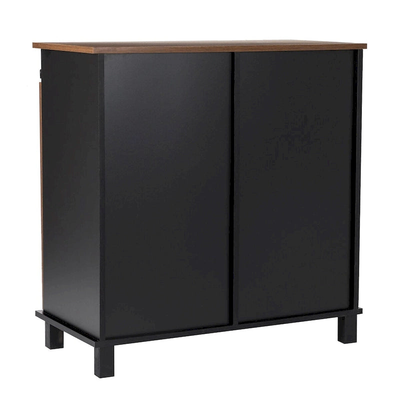Buffet de bar industriel Mid-Century Modern de 32,25 po