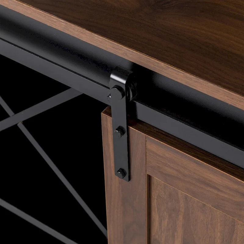 Buffet de bar industriel Mid-Century Modern de 32,25 po