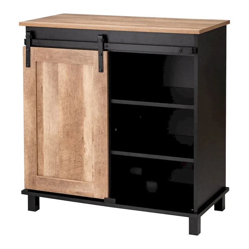 Buffet de bar industriel Mid-Century Modern de 32,25 po
