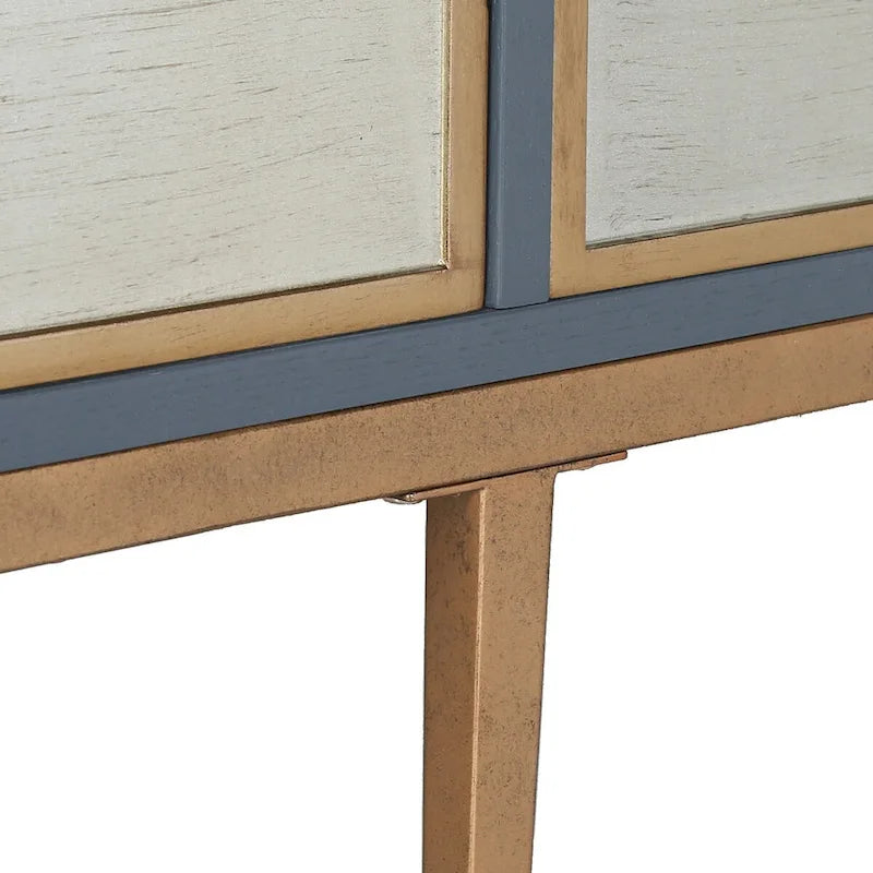 Buffet d'appoint vintage à 4 portes Mid-Century Modern - 150 cm