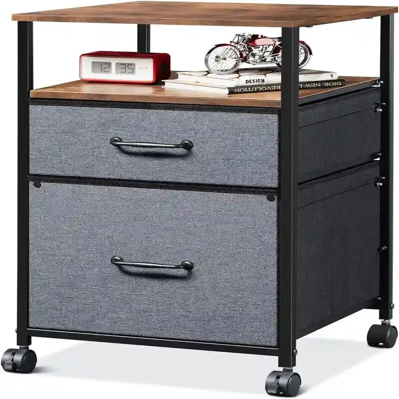 Classeur mobile à 2 tiroirs - 15,7P x 15,4L x 26,8H