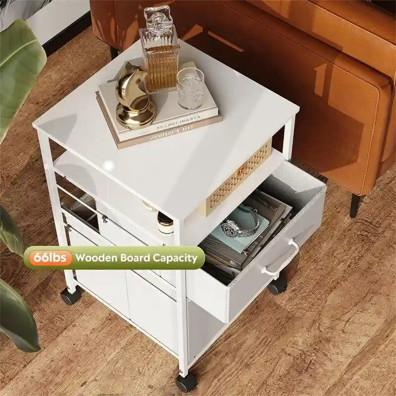 Classeur mobile à 2 tiroirs - 15,7P x 15,4L x 26,8H