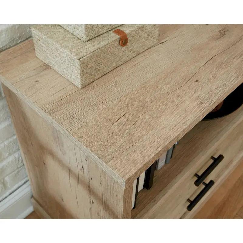 Petite crédence de bureau avec tiroir classeur - Chêne Prime