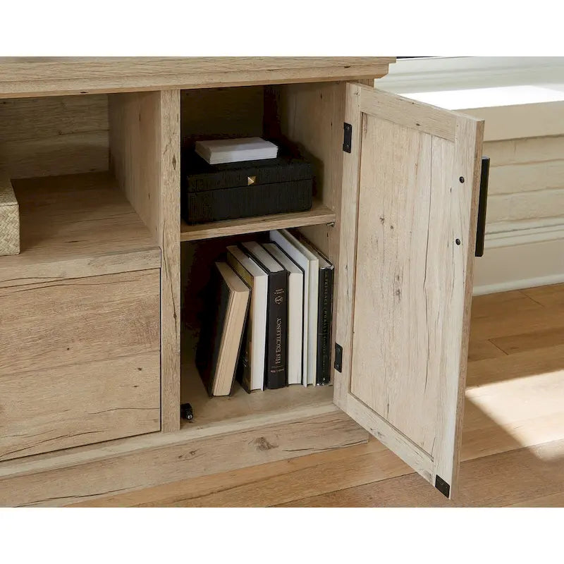 Petite crédence de bureau avec tiroir classeur - Chêne Prime