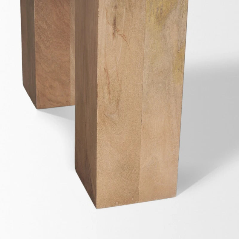 Buffet en Bois de Mangue Clair à 3 Portes - 74,5L x 20,0l x 33,0H