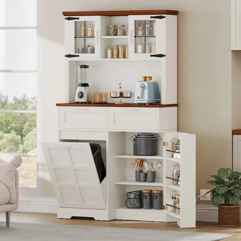 Meuble de rangement pour garde-manger de cuisine de style campagnard