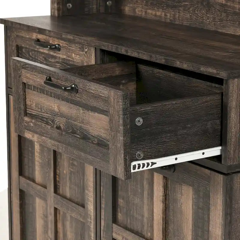 Meuble de rangement pour garde-manger de cuisine de style campagnard
