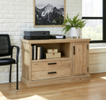 Petite crédence de bureau avec tiroir classeur - Chêne Prime