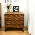 Meuble de rangement en bois à 2/4 portes, buffet, meuble TV avec étagères réglables